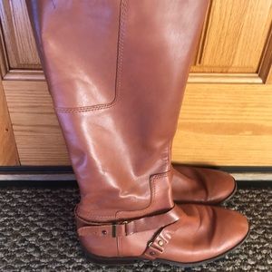Nine West Leather zip up boots